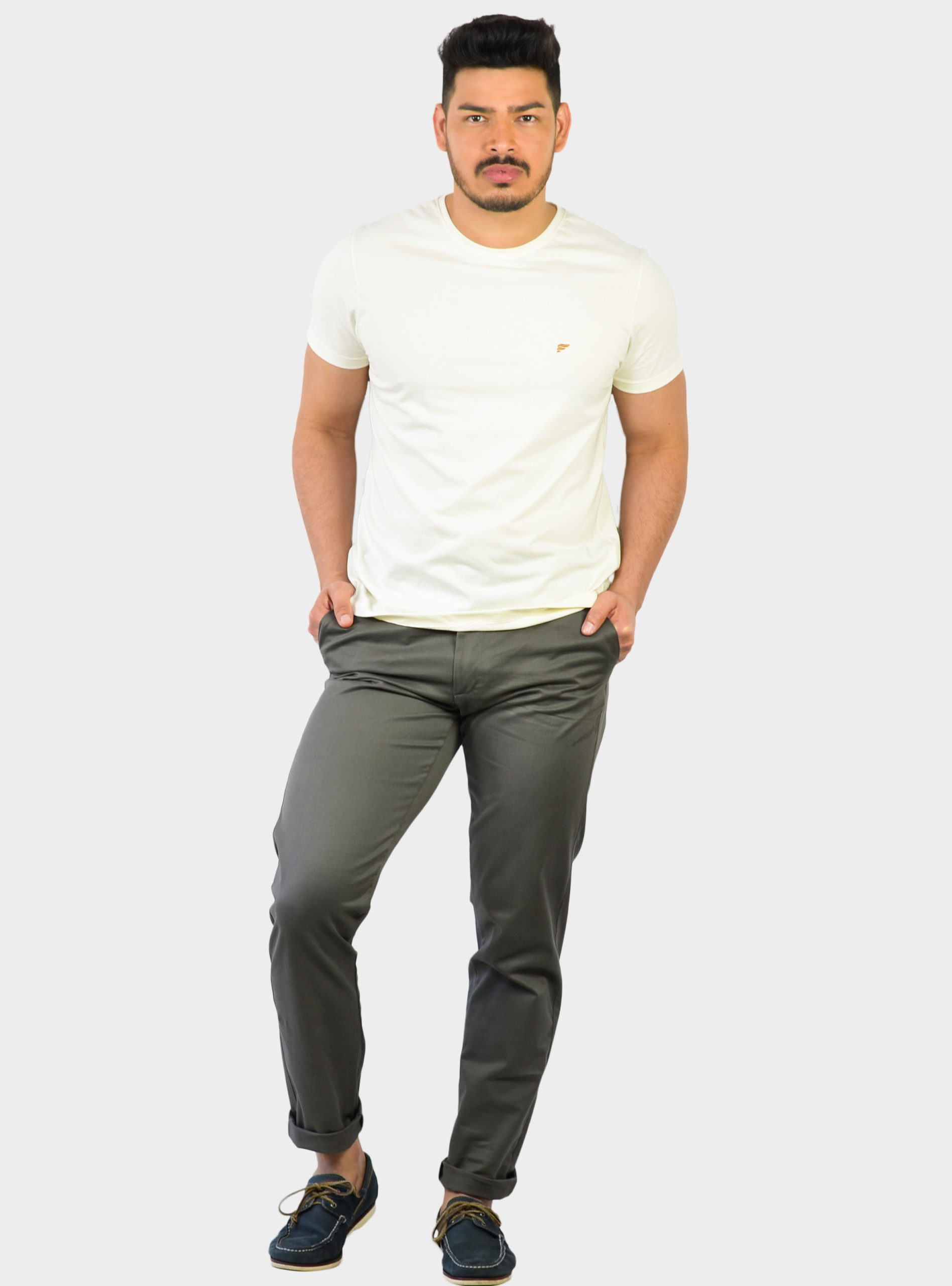 calça social algodão masculina