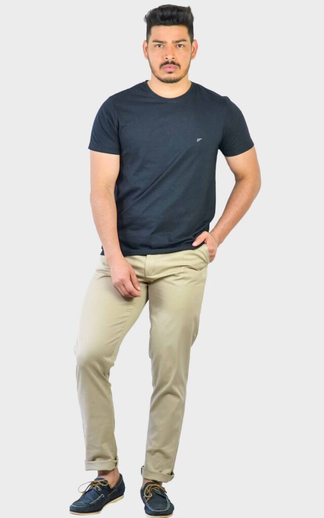 calça social algodão masculina