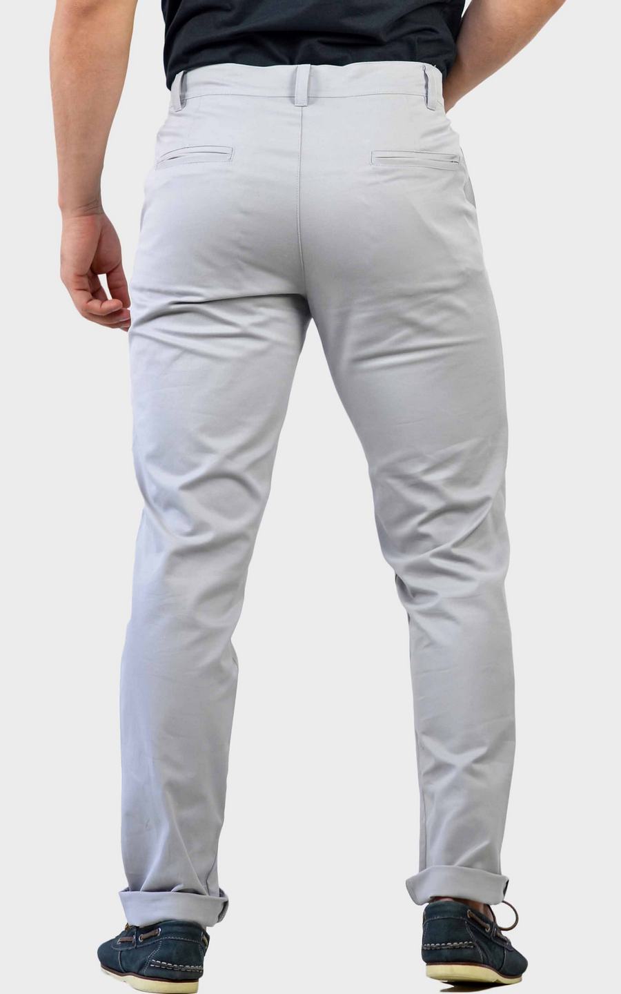 calça social masculina cinza